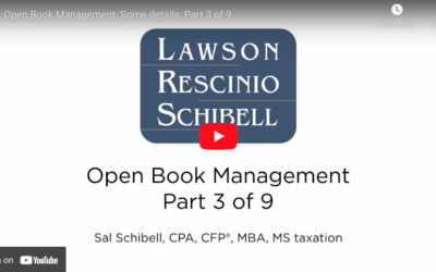 Open Book Management: Some details. Part 3 of 9